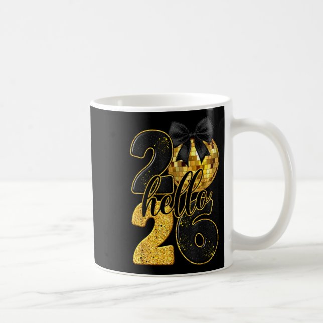 Mug Bonne année 2026 Boule disco Arc Nouvel An  (Droite)