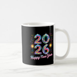 Mug Bonne année 2026 Boule disco Rétro Famille assorti