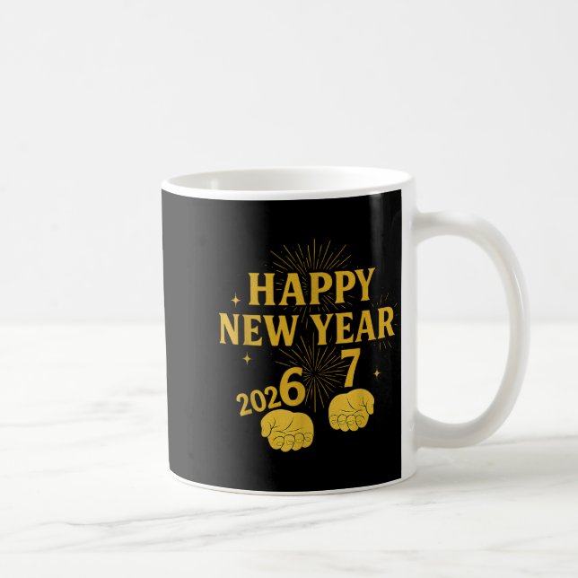 Mug Bonne année 67 Meme – Célébration drôle de 2026 Pa (Droite)