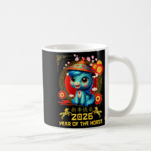 Mug Bonne année chinoise du cheval 2026 Nouvel An luna