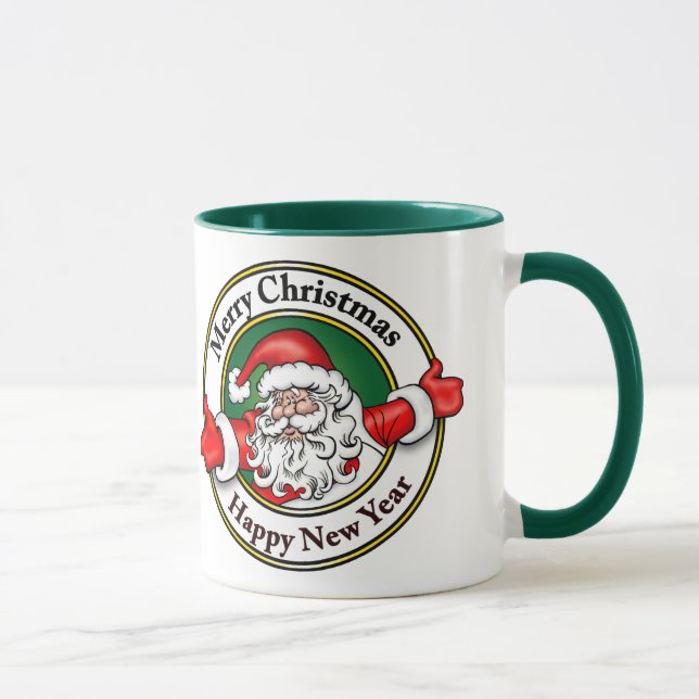 Mug Bonne année de Joyeux Noël du père noël (Droite)