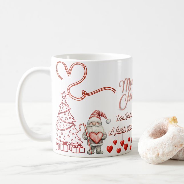 Mug Bonne Année – Design de Célébration Premium (Avec donut)
