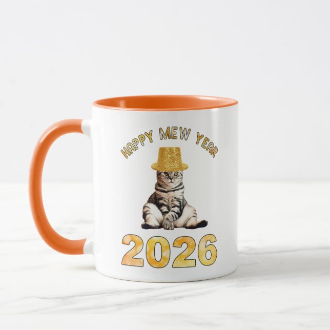 Mug Bonne année Miaou 2026 (Gauche)