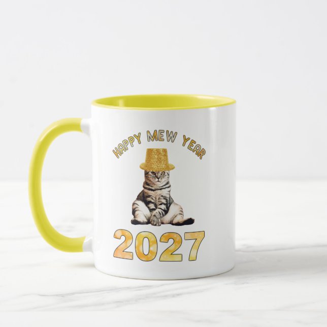 Mug Bonne année Miaou 2027 (Gauche)