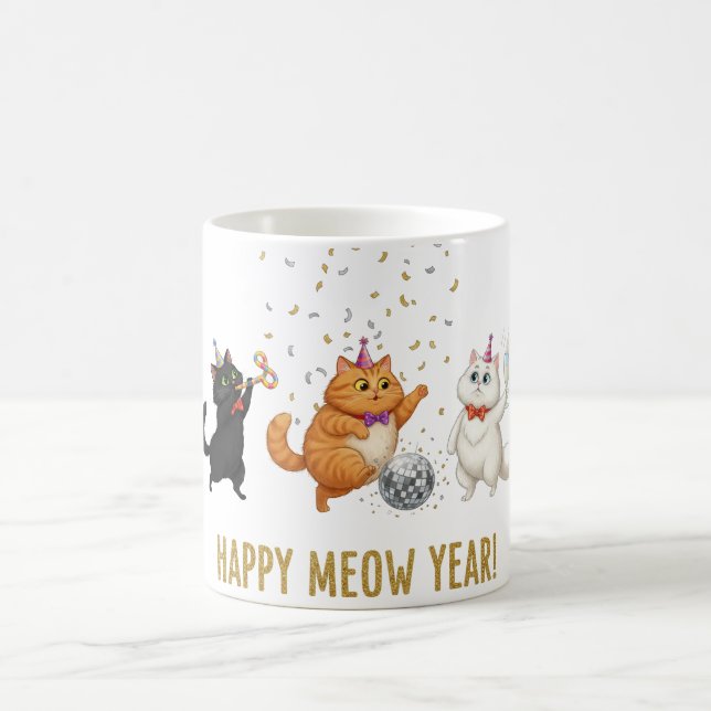 Mug Bonne Année Miaou Fête des Chats (Centre)