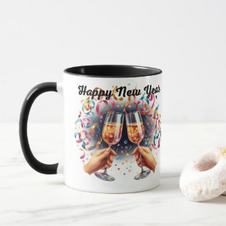 Mug Bonne année, voeux de champagne