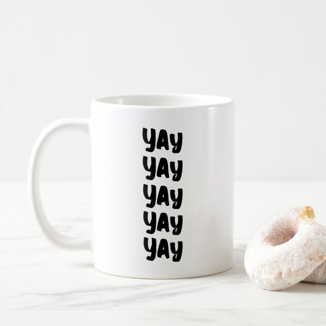Mug Bonne application moderne de la positivité mignon  (Avec donut)