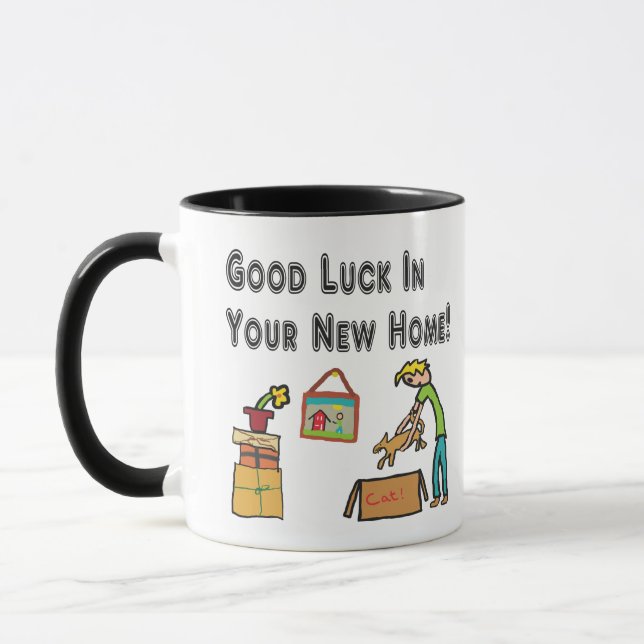 Mug Bonne Chance Dans Votre Nouvelle Maison (Gauche)