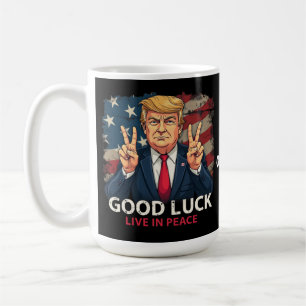 Mug Bonne Chance Vive En Paix Citation Patriotique Drô