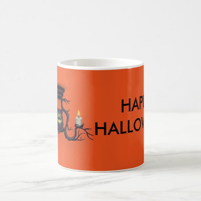 Mug Bonne Chouette d'Halloween avec bougies (Centre)