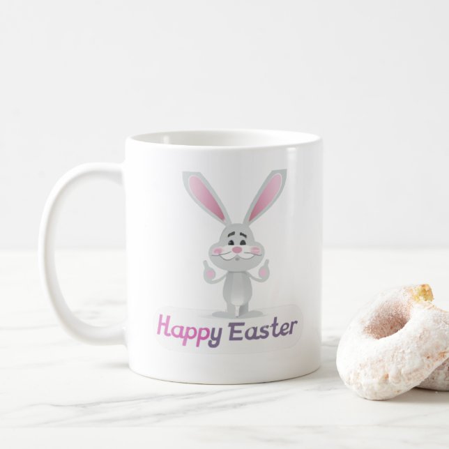 Mug Bonne conception lapin de Pâques (Avec donut)