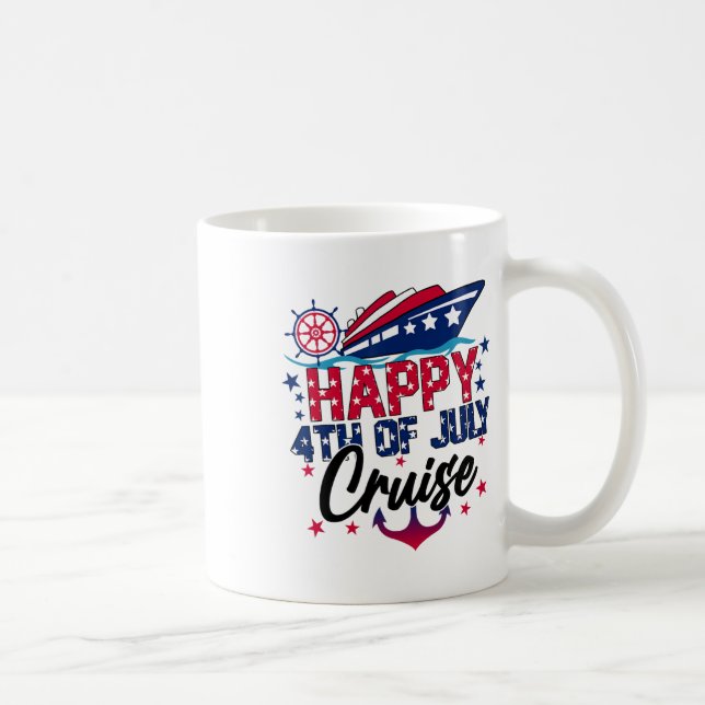 Mug Bonne croisière 4 juillet Patriotique American Cru (Droite)
