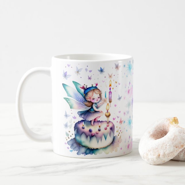 Mug Bonne fête d'anniversaire 01 (Avec donut)