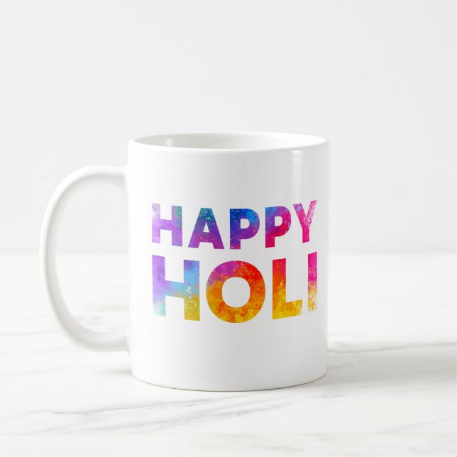 Mug Bonne fête des couleurs de Holi (Gauche)