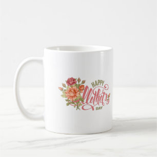 Mug  Bonne Fête Des Mères Avec Amour Et Fleurs Printem