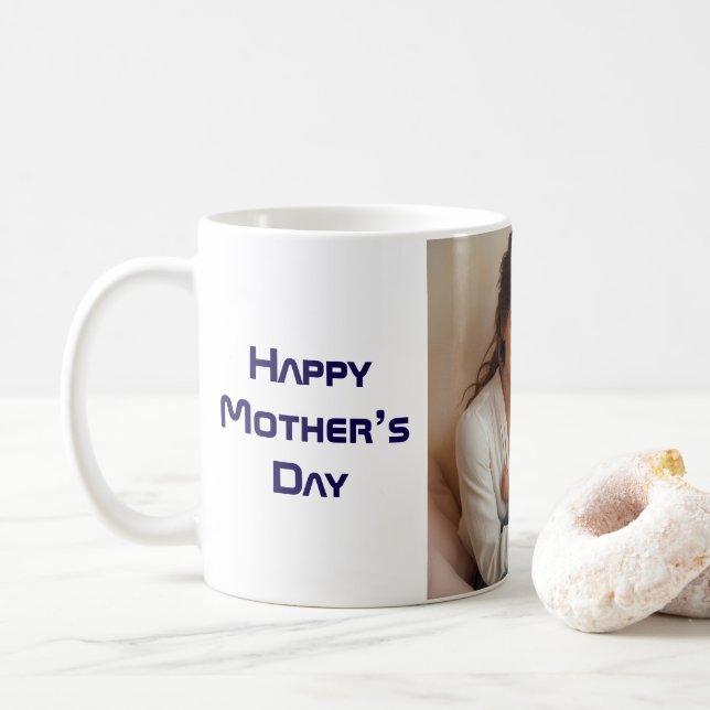 Mug Bonne fête des mères élégante (Avec donut)