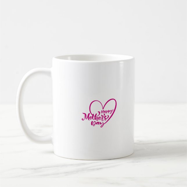 Mug Bonne fête des mères en rose (Gauche)