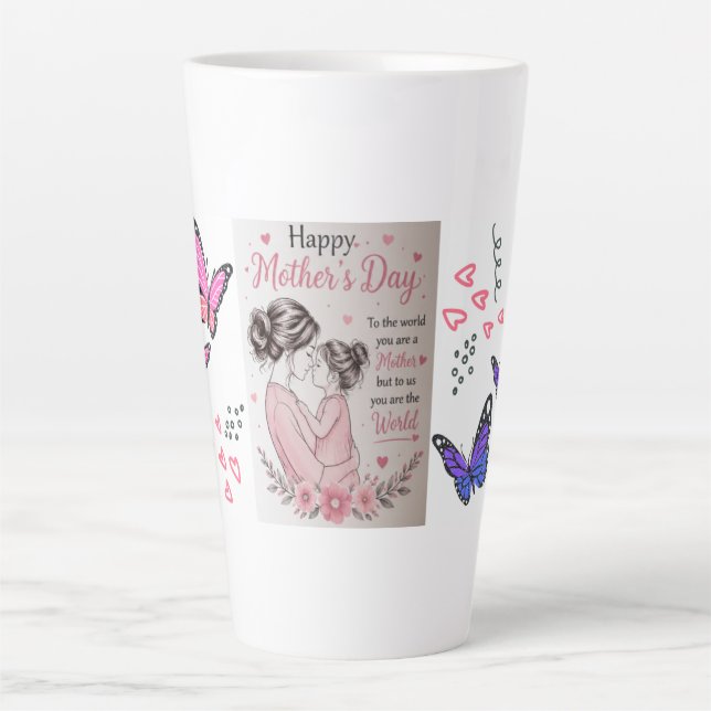 Mug Bonne Fête des Mères Papillon (Devant)