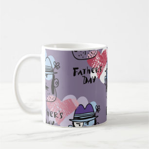 Mug Bonne Fête des pères. Collection voiture de voeux