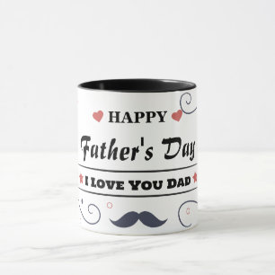 Mug Bonne fête des pères, je t'aime papa