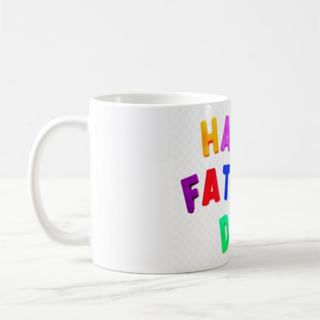 Mug Bonne Fête des pères-Toutes les couleurs (Gauche)