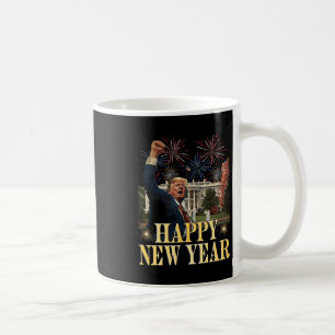 Mug Bonne fête du Nouvel An 2025 Trump 2024 Prenez l'A