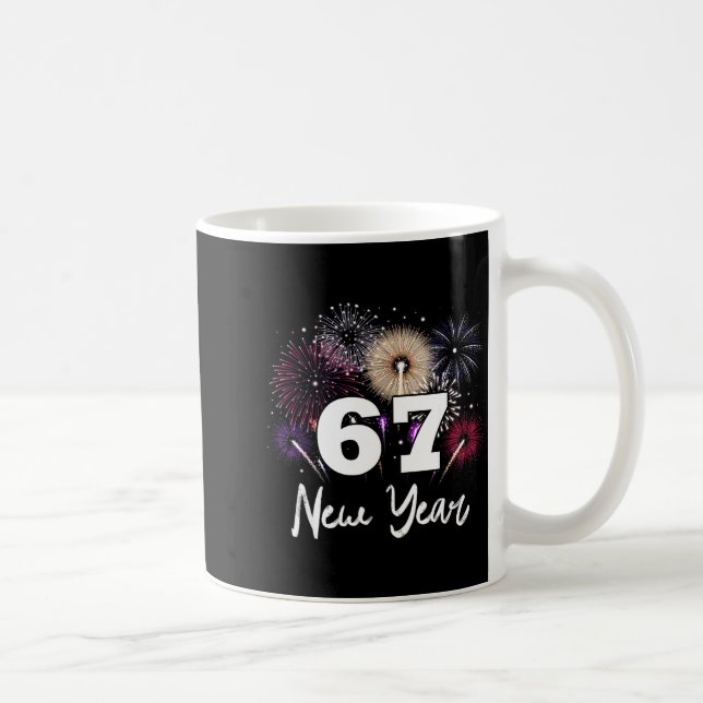 Mug Bonne fête du Nouvel An 2026 67 Meme  (Droite)