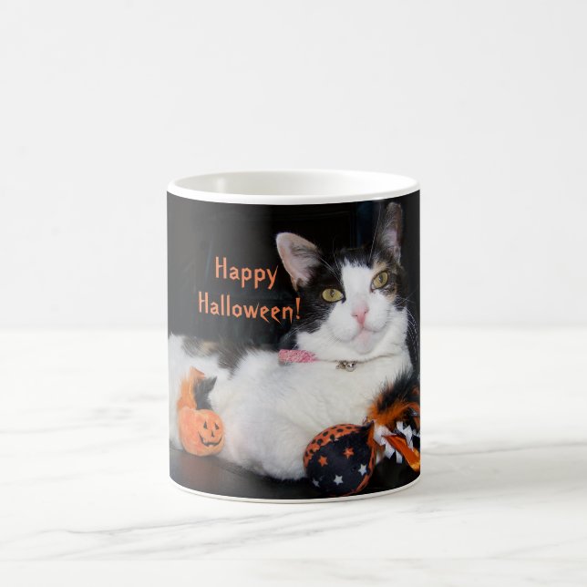 Mug Bonne Halloween Calico Cat (Centre)