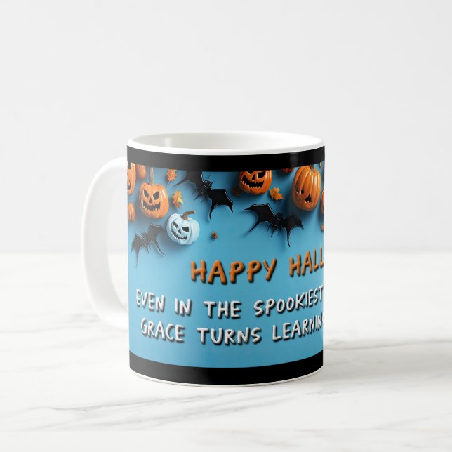 Mug Bonne Halloween Enseignants (Devant gauche)