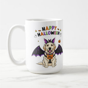 Mug Bonne Halloween mignonne chat chauve-souris chien