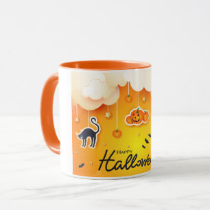 Mug Bonne Halloween sur les nuages