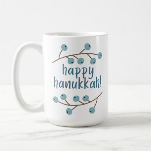 Mug Bonne Hanoukka avec Berry Branches