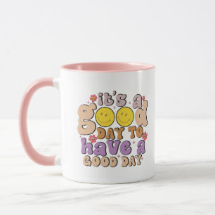 Mug Bonne Journée Dans Le Style De Texte Vide