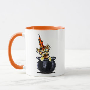 Mug Bonne -Laisse Art™ de sorcière de Yorkie Hallow