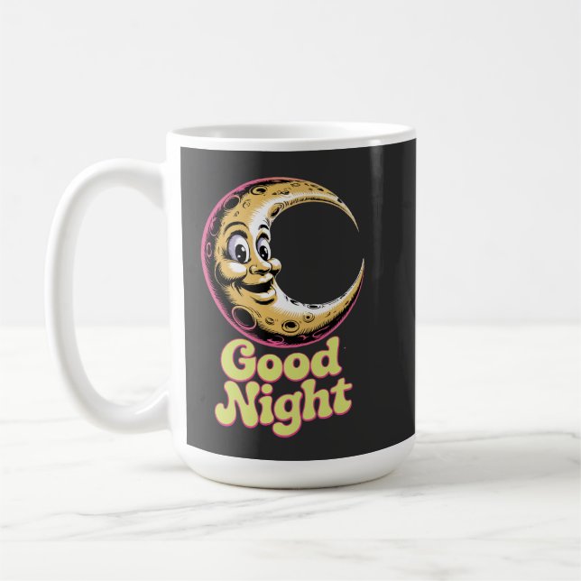 Mug Bonne nuit Retro Moon (Gauche)