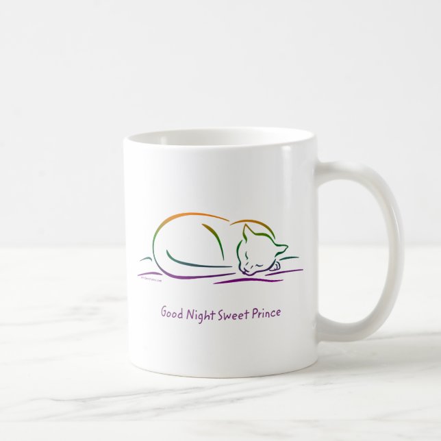 Mug Bonne Nuit Sweet Prince (Chat) (Droite)
