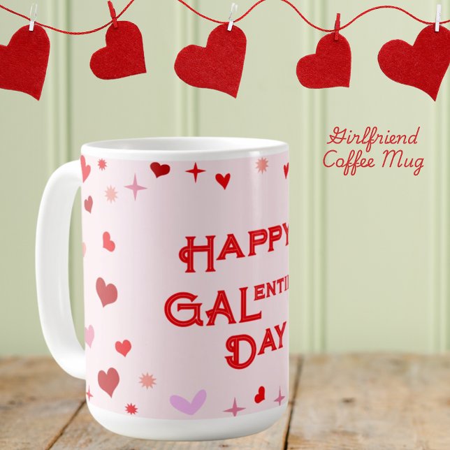 Mug Bonne Saint-Galentin Fille amis Saint-Valentin (Créateur téléchargé)