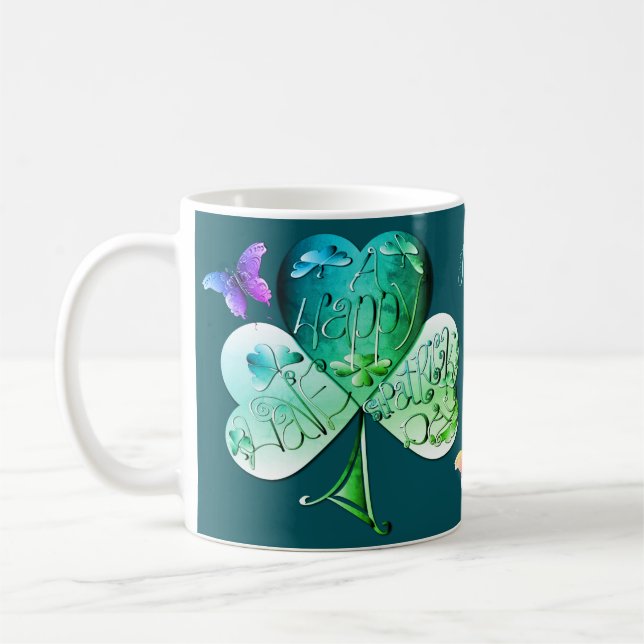 Mug "Bonne Saint Patrick" Shamrock (Gauche)