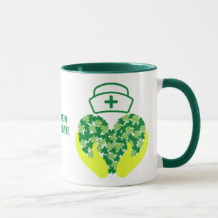 Mug Bonne St Patrick's Day Nurse Shamrock Clover