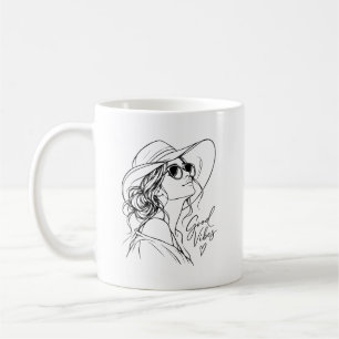 Mug Bonne Vibration – Ligne de Femme Élégante