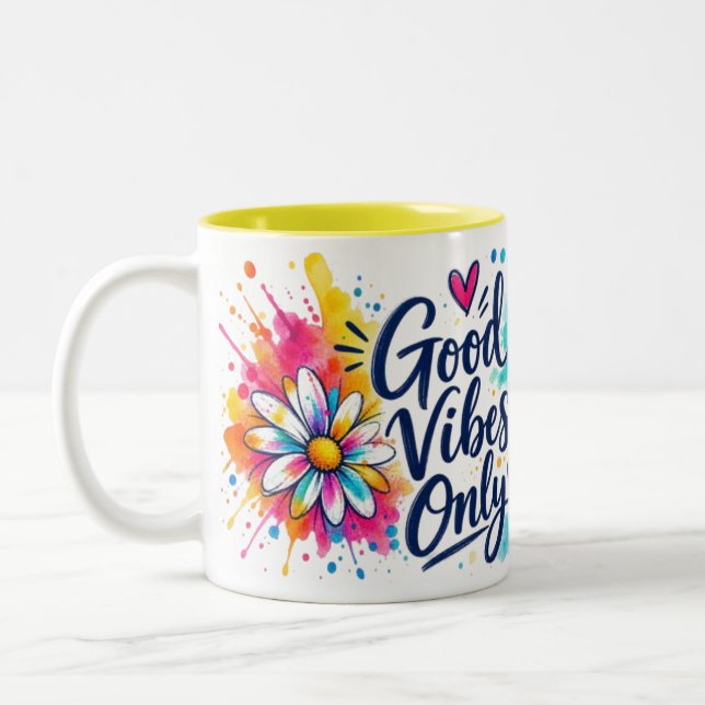 Mug Bonne Vibration Seulement (Gauche)
