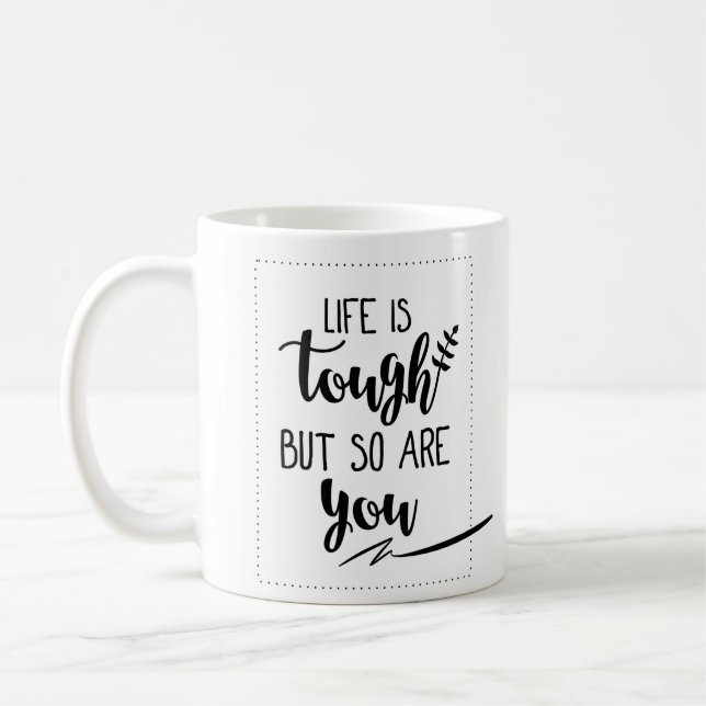 Mug Bonnes citations inspirées de la vie : La vie est (Gauche)