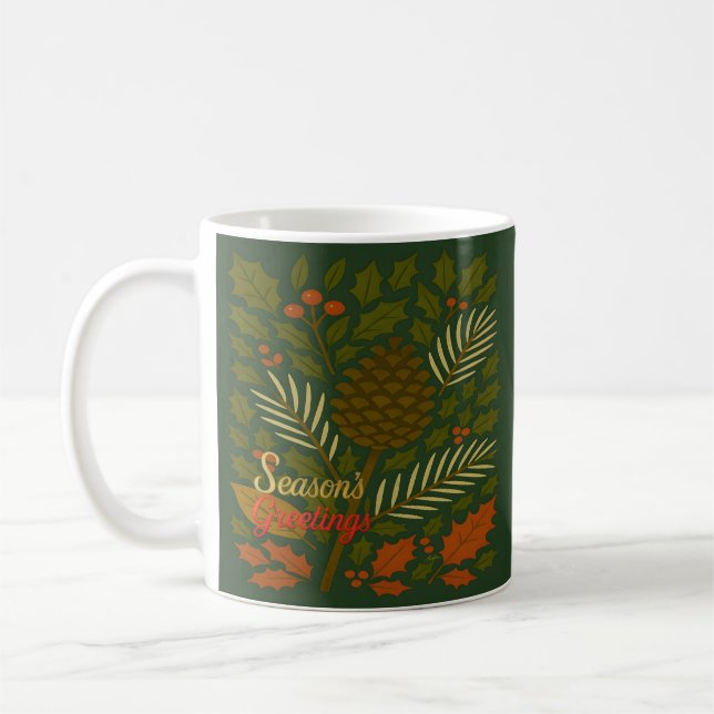 Mug Bonnes Fêtes d'automne et d'hiver (Gauche)