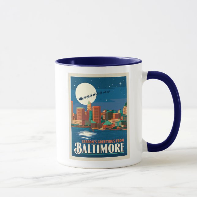 Mug Bonnes Fêtes de Baltimore (Droite)