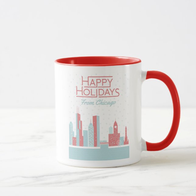Mug Bonnes fêtes de Chicago (Droite)