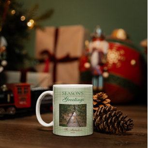Mug Bonnes Fêtes En vichy Noël