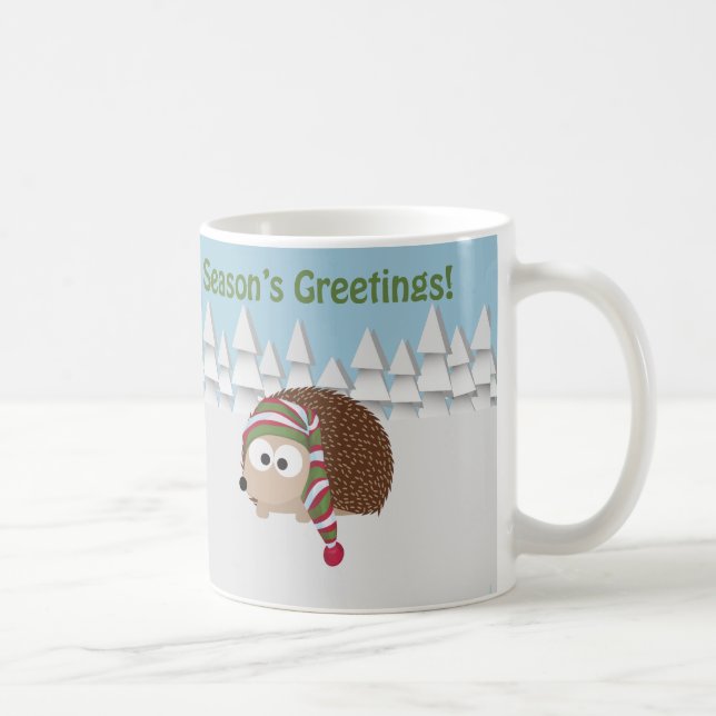 Mug Bonnes Fêtes Hérisson (Droite)