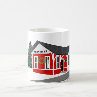 Mug Bonnes Fêtes Train Depot Votre Ville Année