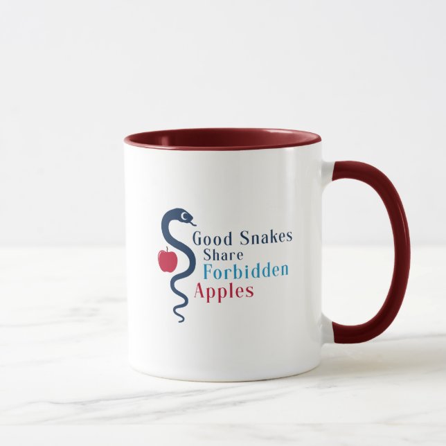 Mug Bonnes Serpents Partagent des Pommes Interdites (Droite)