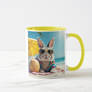 Mug Bonnes vacances joli lapin.